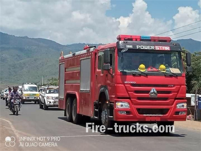 Mauritania customer is satisfy with fire truck Mauritania customer is satisfy with fire truck