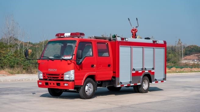 Factory Isuzu Foam Fire Truck CAD drawing
