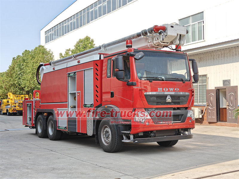 HOWO су мұнарасының өрт сөндіру көлігі: құрылымы және қолданылуы